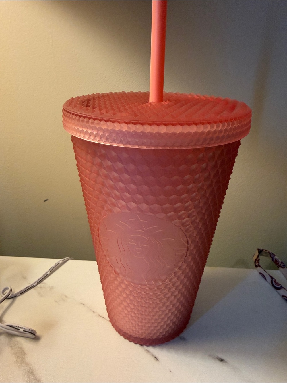 Starbucks Textured Studded Tumbler - Pink Lemonade 16 oz Grande 2022